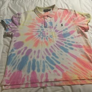 Polo Ralph Lauren Tie Dye Polo Shirt Size XL